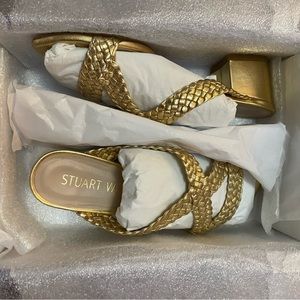 Rosie 50 Sandal in the color gold